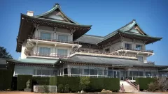 びわ湖を望むびわ湖大津館の背後側外観（大津市）｜滋賀県のカメラマン「ペンタ工房」撮影・びわ湖大津館