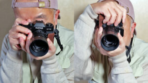 右手でボディーを握ってはいけない〜カメラの持ち方・シャッターボタンの押し方