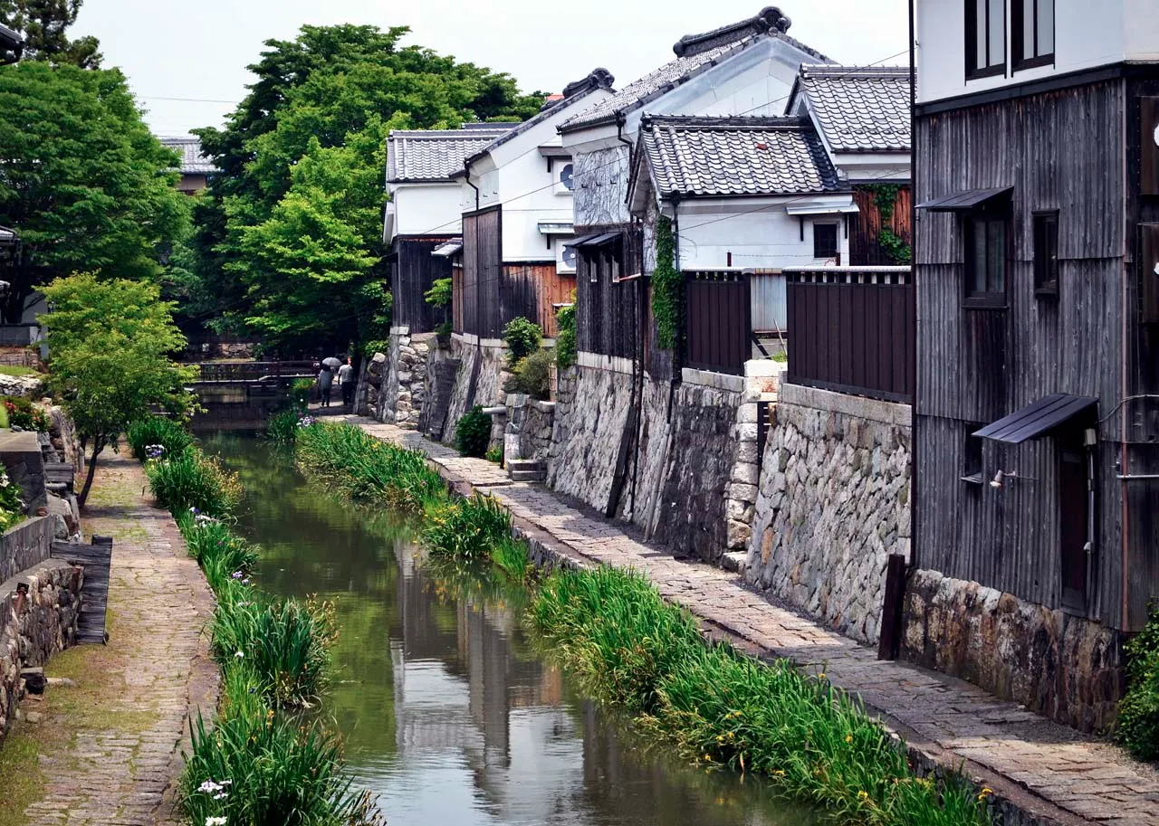 八幡堀（近江八幡市）【四つ切りワイド】 – 滋賀県のセミオーダー